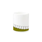 歯りきり雑貨店の歯-HA yellow マグカップの取っ手の反対面