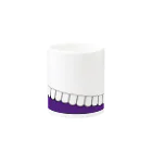 歯りきり雑貨店の歯-HA purple マグカップの取っ手の反対面