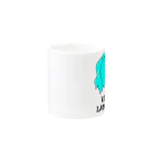 KIKITEKI_LABORATORYのPONITE GAL ミント×黄緑 Mug :other side of the handle