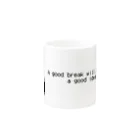 おまけボックスの良き休憩は良き案を生む Mug :other side of the handle