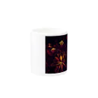 ウナーゴン20億3千万販売所のBLACK FLOWERS Mug :other side of the handle