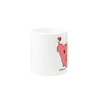 Selfhugma Y.Yのセルフハグマ(pink color) Mug :other side of the handle