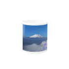 D-aerialのMt.Fuji and the sea of clouds マグカップの取っ手の反対面