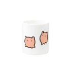 すぎもとゆうまのお店の3匹のメンダコ Mug :other side of the handle