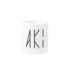 カナクギフォントのカナクギフォント「AKI」 Mug :other side of the handle