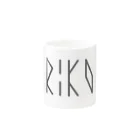 カナクギフォントのカナクギフォント「RIKO」 Mug :other side of the handle