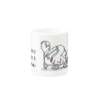 itsuto-こねこしょうしょうめんへらのロゴ「きあつこわい…ヒロver」 Mug :other side of the handle