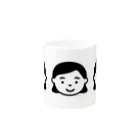 日常生活合同会社 オンライン事業部のマグカップ（いっ子ちゃん） Mug :other side of the handle