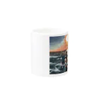 おこめの夕焼けが沈む音を聴きにきた Mug :other side of the handle