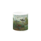 SONOTENI-ARTの004-021　クロード・モネ　アルジャントゥイユのモネの家の庭（ダリアの咲く庭）』　マグカップ Mug :other side of the handle
