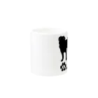 bow and arrow のパグ犬 Mug :other side of the handle