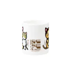 にこねこ【保護猫の保育園】のうずら・トントン親子マグカップ Mug :other side of the handle