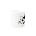 保護猫とTOSAN家ショップのエンパチ君グッズ Mug :other side of the handle