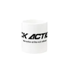 ロックアクションズのROCK ACTIONS logo series 1 Mug :other side of the handle