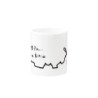 ぶみゃんだの結露にゃんこグラフィック波形 Mug :other side of the handle