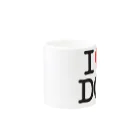 I LOVE SHOPのI LOVE DOG-アイラブドッグ- Mug :other side of the handle