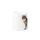 yucca-ticcaの猫 キジトラ Mug :other side of the handle