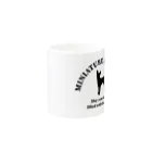 onehappinessのミニチュアピンシャー　happiness!　【One:Happiness】 Mug :other side of the handle