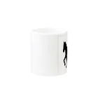 みんなのみすたーさんの silhouette horse Mug :other side of the handle