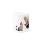 GratitudeGlow GlobalのNeko chan と　姫様 Mug :other side of the handle