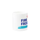 ハナミヅク商店のFIRE FROG マグカップの取っ手の反対面