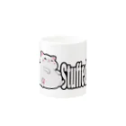 TMJ worksのぐうたら白猫。stuffed. Mug :other side of the handle