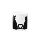 Drecome_Designの恋猫 Mug :other side of the handle