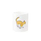 うちのねこの茶白猫　横 Mug :other side of the handle