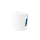 森口慶一　絵画グッズ　の色鉛筆画『カワセミ』 Mug :other side of the handle