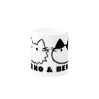 兄弟ねこのジーノとベーネの兄弟ねこのまんまるフェイス Mug :other side of the handle