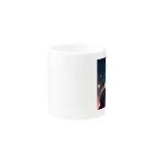 kuchibueyaのかわいいおハゲのおじさんイラストグッズ Mug :other side of the handle