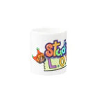 Studio L.O.LのStudio L.O.L カラフルロゴ Mug :other side of the handle