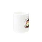 usabit.のぐっず屋さんのOKOTADE OYASUMI Mug :other side of the handle