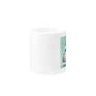 青りんごミュージアムのキャリアウーマン Mug :other side of the handle