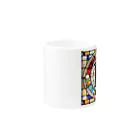 alphabet stained glassのstained glass E Mug :other side of the handle