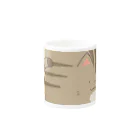 もふもふ堂のしましまにゃんこのにゃグカップ Mug :other side of the handle