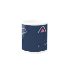 もふもふ堂のかわいい黒猫のにゃグカップ Mug :other side of the handle