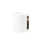 AQUAMETAVERSEのサングラスをかけた、かわいい犬 Marsa 106 Mug :other side of the handle