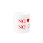 Keito Art StudioのNO WIFE, NO LIFE Mug :other side of the handle