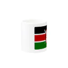 お絵かき屋さんのケニアの国旗 マグカップの取っ手の反対面