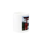 7NANA_HARUKAWA7の箱根の砦 Mug :other side of the handle