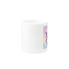 くちベタのユニコーンカラーのハーフムーンベタ Mug :other side of the handle