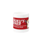 むくむく工房のMUKU'S DINER Mug :other side of the handle