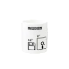 ponco2のフロッピーディスク Mug :other side of the handle