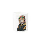 アカネの ChatGPT ゴーグルとヘッドフォンの少女 Mug :other side of the handle