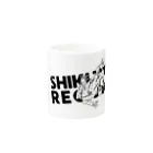 式日レコード - Shukijitsu Recordsの式日レコード／モノクロフロッグ マグカップの取っ手の反対面