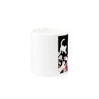 cocoa8877のネコ三昧（黒い空間・浮世絵風） Mug :other side of the handle
