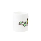 ひよこ男爵とまだむにゃんのめじろおし男爵 Mug :other side of the handle