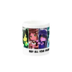 響雷レオふぃしゃるグッズしょっぷのシックス・ニャンズ　にんげんになるの。 Mug :other side of the handle