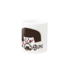 *ともりんご*のアイラブおにぎりgirl Mug :other side of the handle